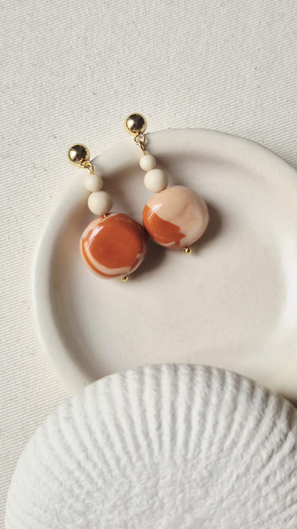 Boucles d'oreilles ALIZÉ orange