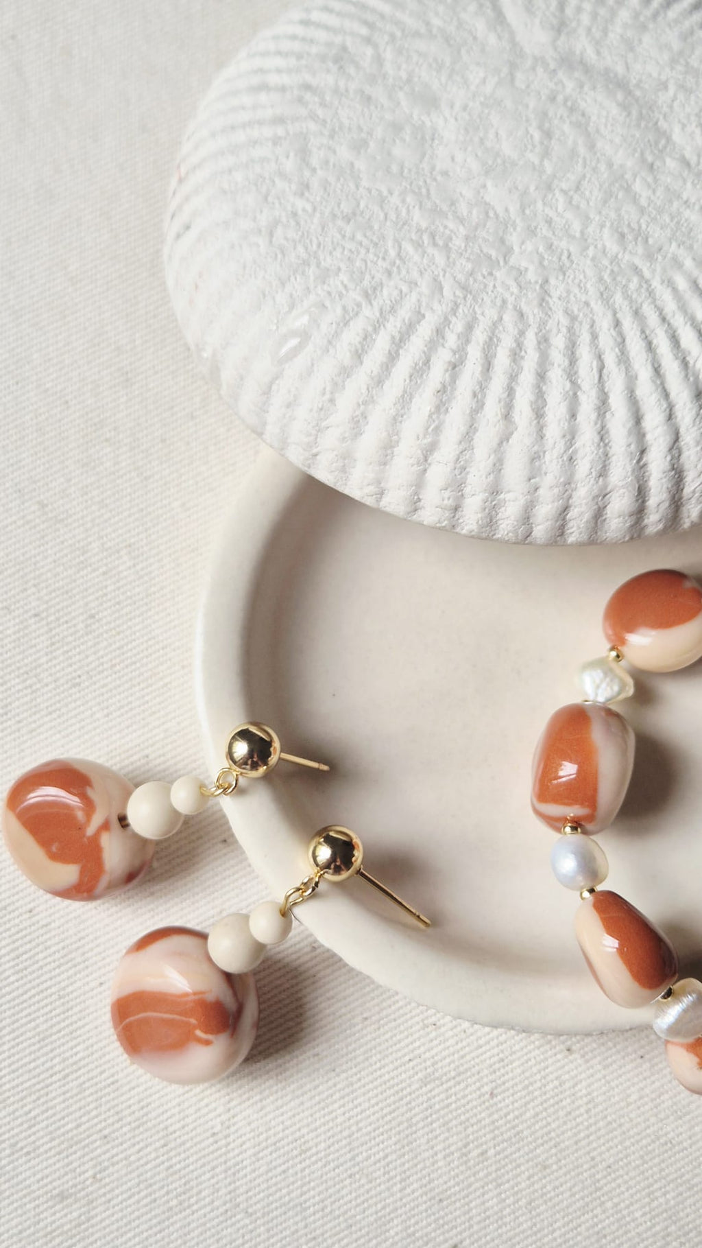 Boucles d'oreilles ALIZÉ orange