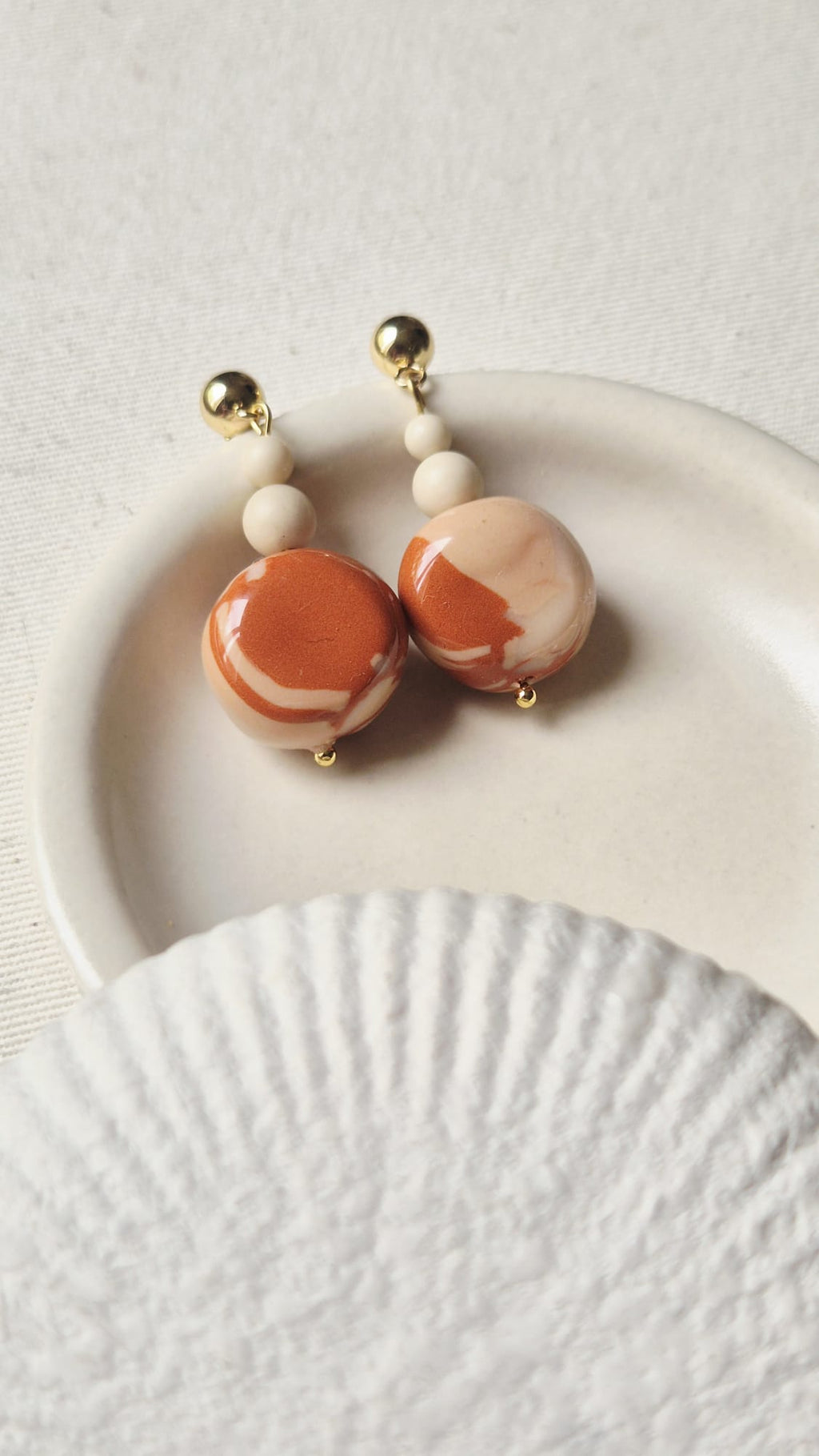 Boucles d'oreilles ALIZÉ orange