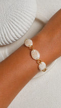 Bracelet NYMPHÉA Blanc/beige