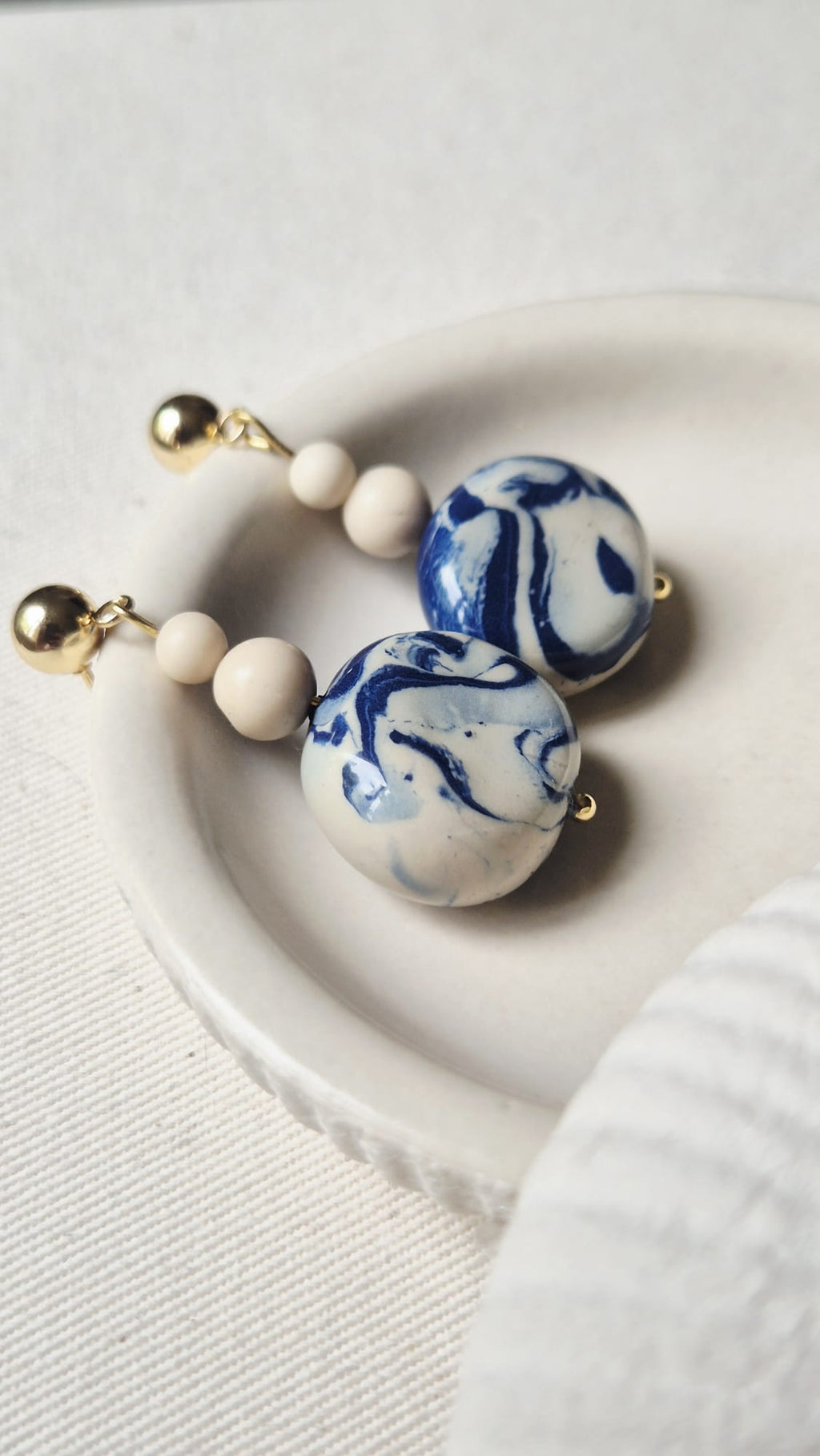 Boucles d'oreilles ALIZÉ bleu