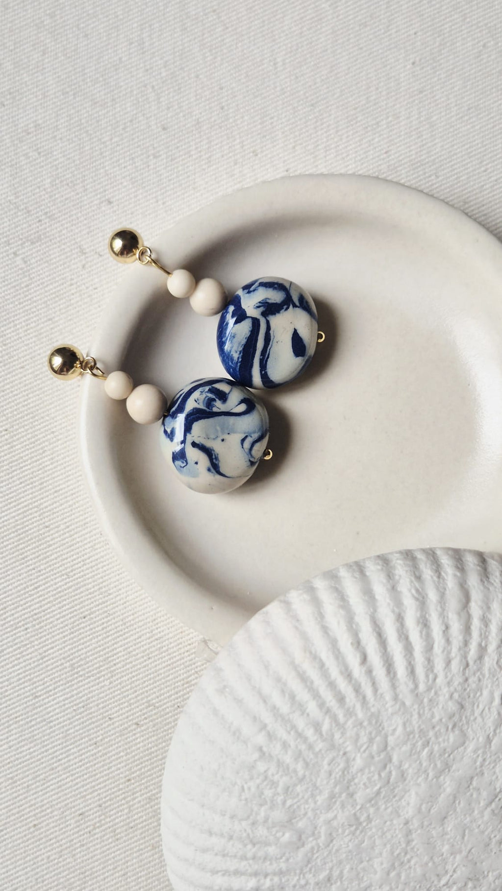 Boucles d'oreilles ALIZÉ bleu